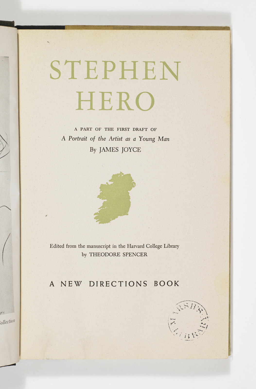 Title Page of Stephen Hero