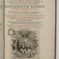 Gregorio de Laude, Magni, divinique prohetae... Title Page